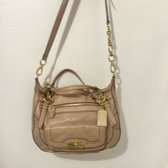 Coach Kristin Pinnacle Satchel 19343 Shimmery Leather Limited Edition - Picture 2 of 8